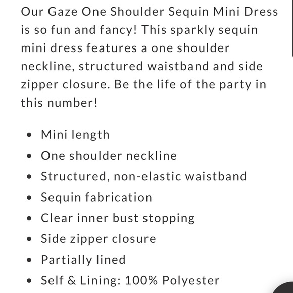 Vici Collection - One Shoulder Dress - Like New - color states Nude - Picture 4 of 5